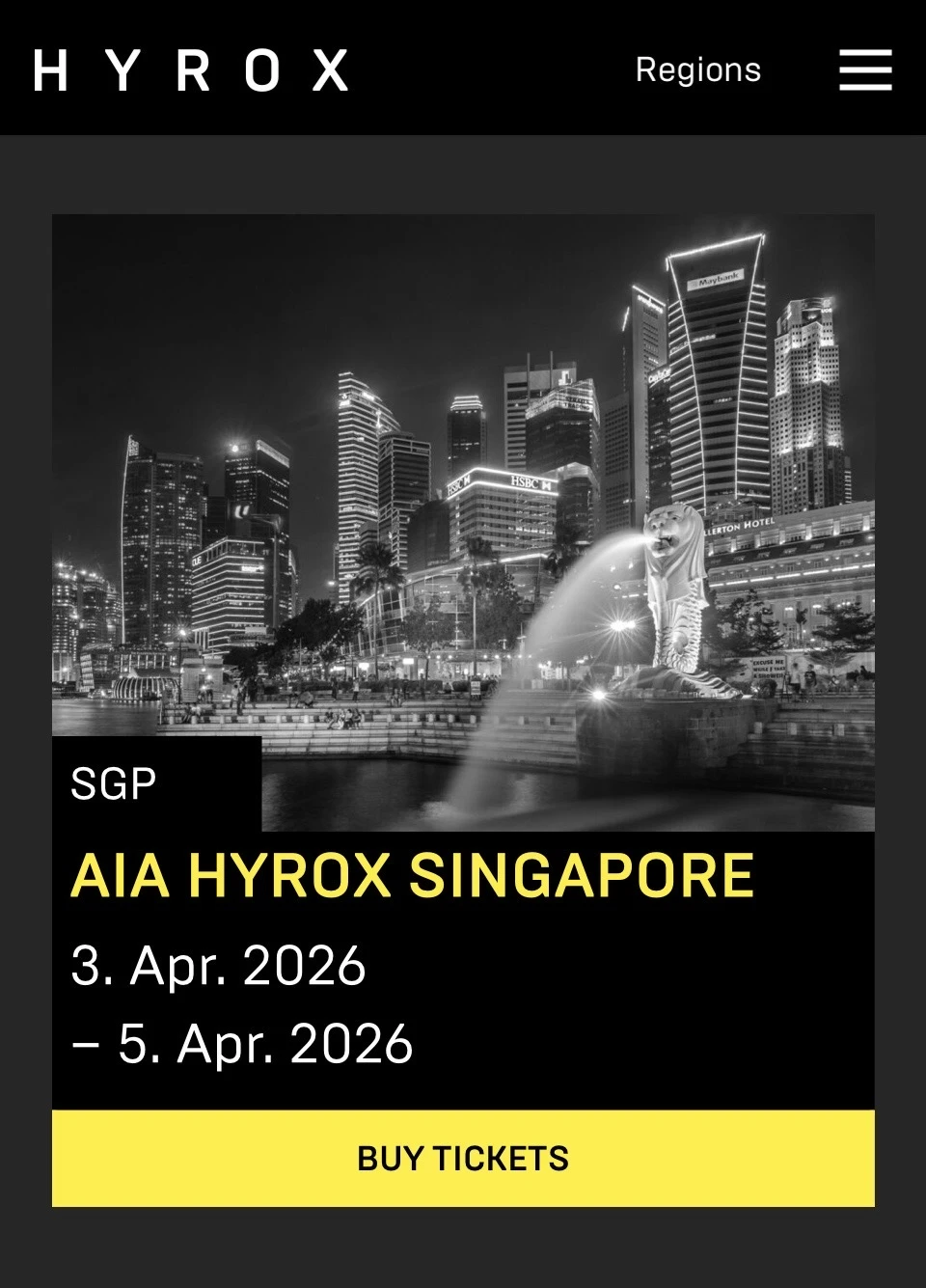 HYROX新加坡🇸🇬站💪🏻
