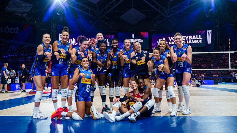 国际排联（FIVB）公布世联赛（VNL）小组赛完整赛程：卫冕冠军意大利女排将在巴