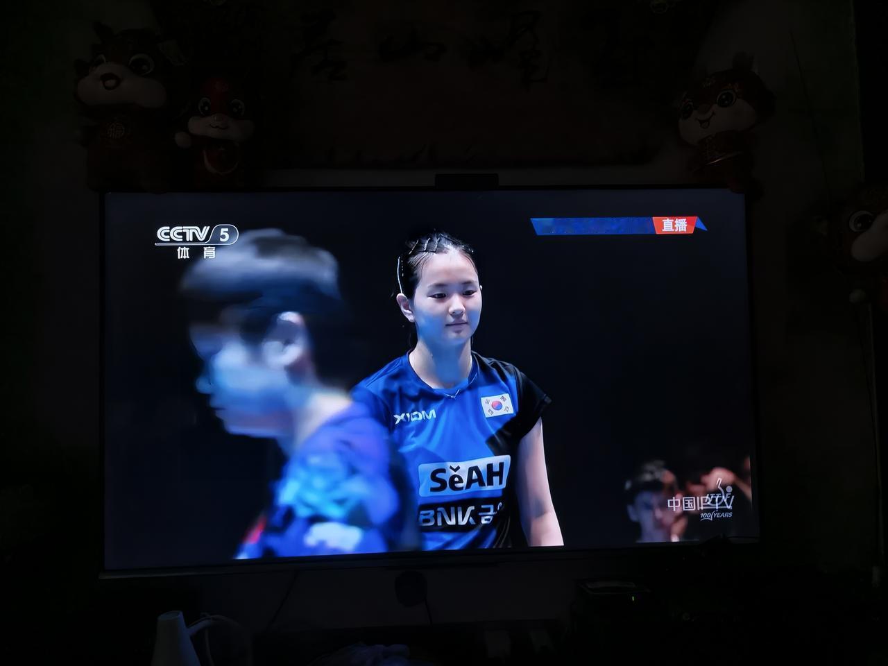 韩国女乒小将金娜英，给莎莎制造了不小麻烦。
