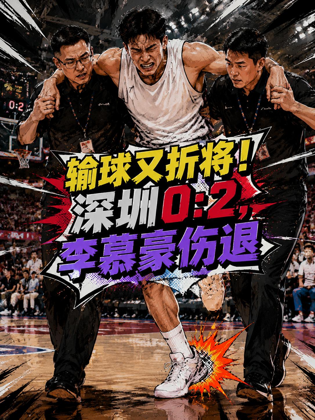 赔了夫人又折兵？深圳队85:92再告负广厦队，李慕豪伤退，0:2陷入了绝境！就在