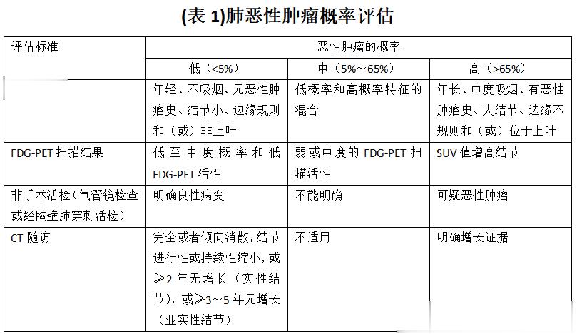 据肺结节大小、密度、恶性概率等因素需进一步制定诊疗计划 ​​​