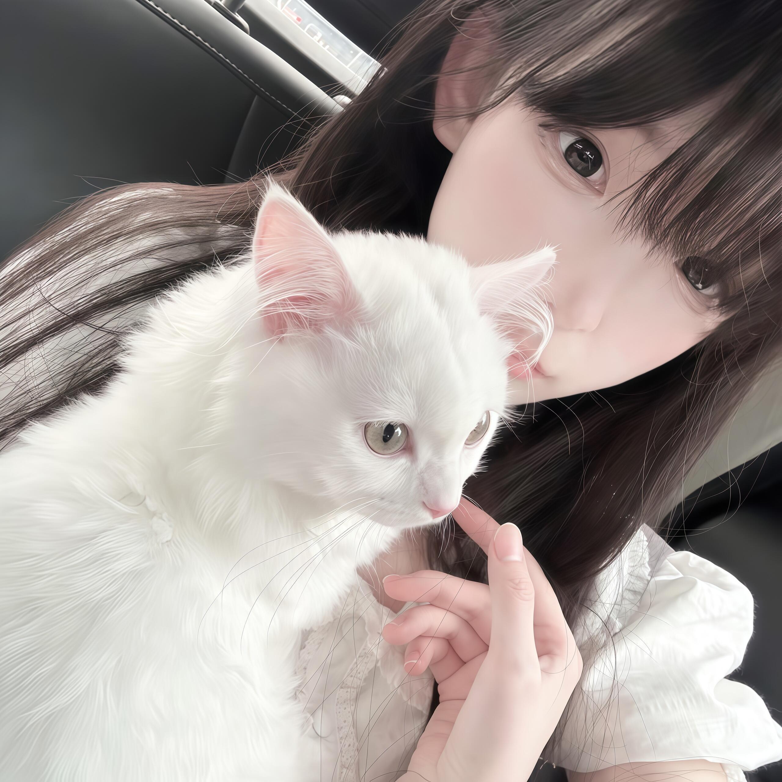 必杀技是软软的猫耳- ̗̀ʚ ๑'~'๑ ɞ  ̖́-头像分享｜女生头像｜氛围感