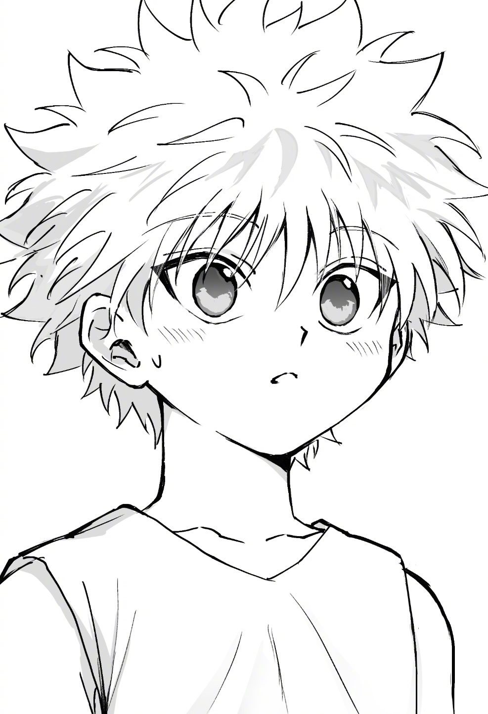 全职猎人 非常萌的奇犽小天使！ 