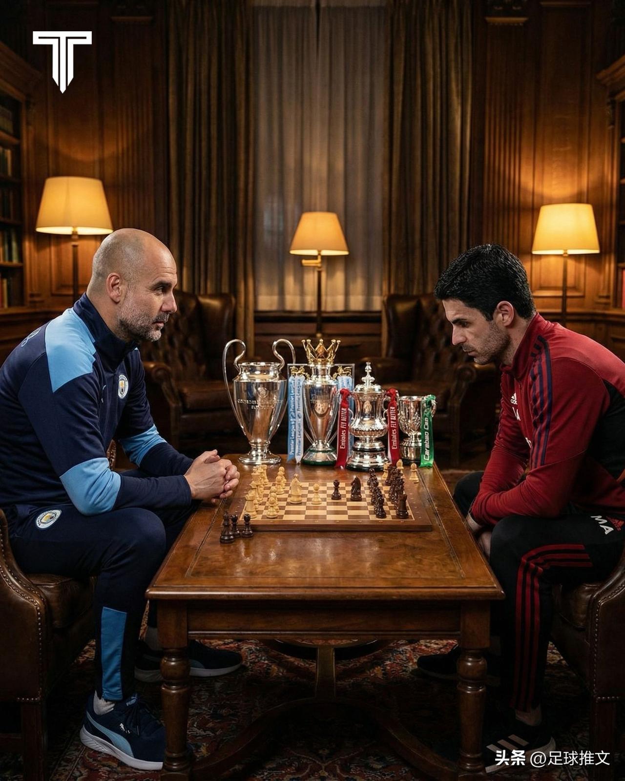 本赛季出现以下对决的可能会是真的：

• 欧冠决赛：曼城 vs 阿森纳
• 英超