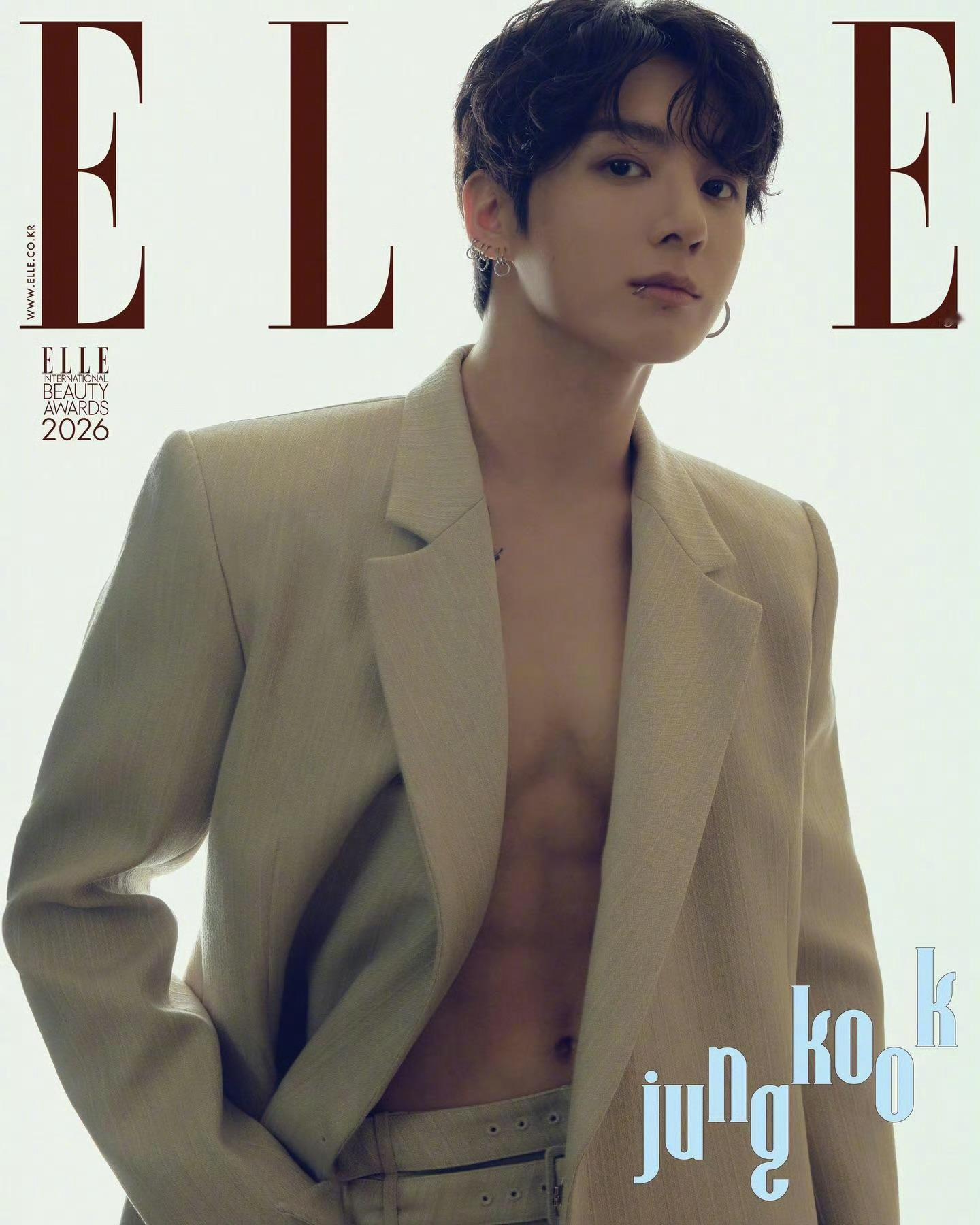 田柾国✖️ELLE Korea 一月开年刊封面封面大赏