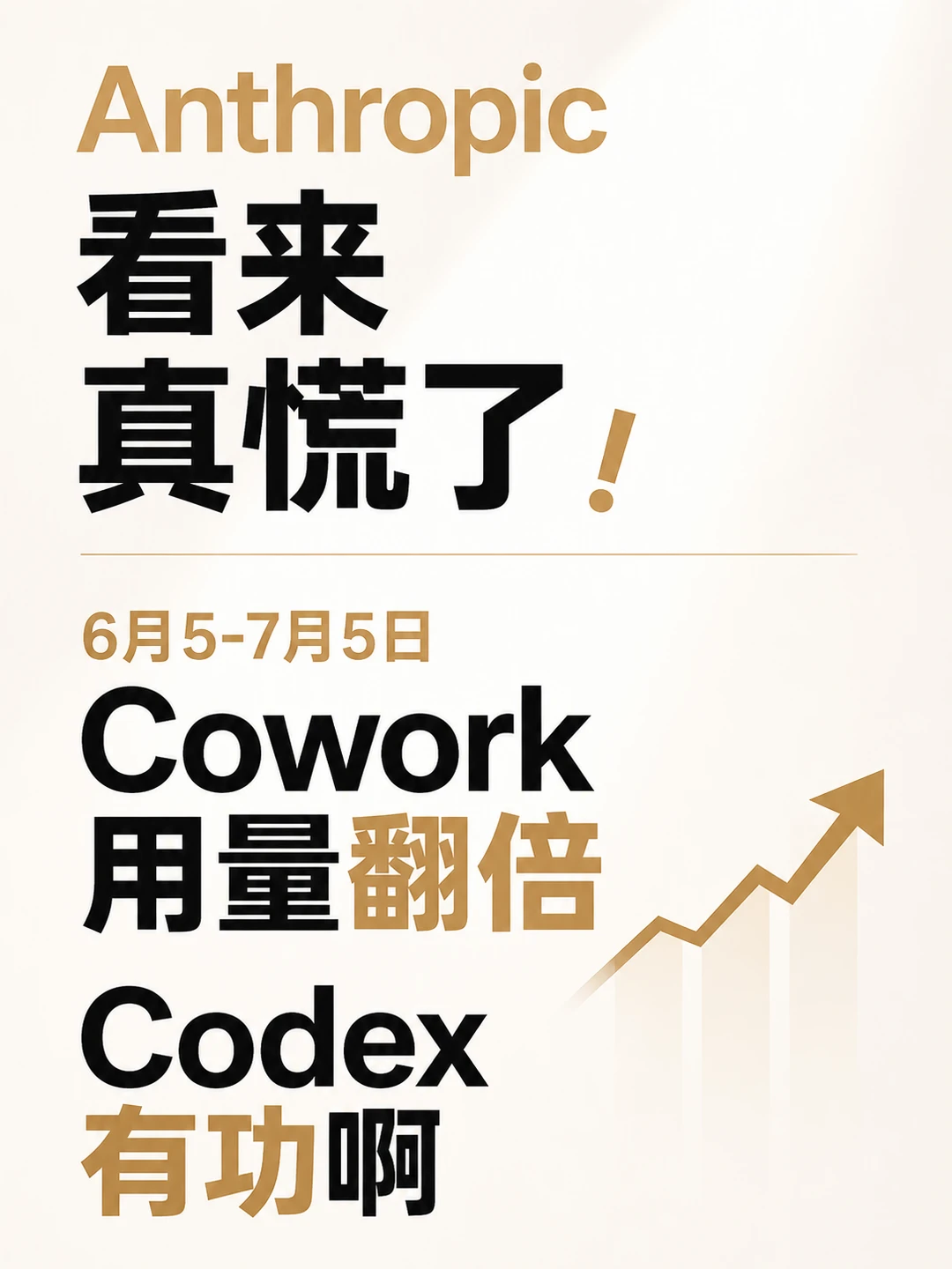 赶快使劲用Cowork吧，量翻倍了