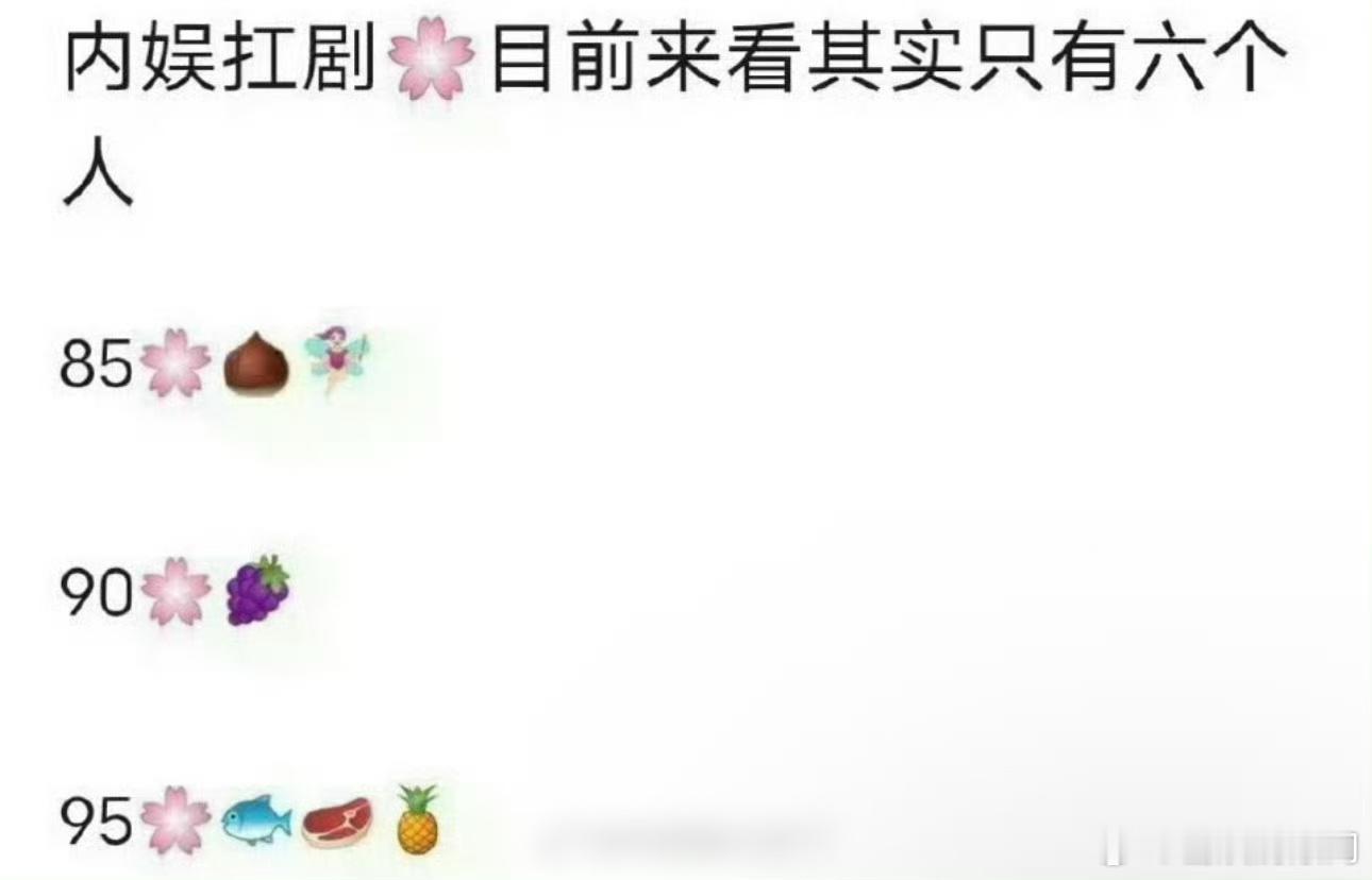 网友提名内娱抗剧花🈶，85🌸赵丽颖、刘亦菲，90🌸杨紫，95🌸虞书欣、赵