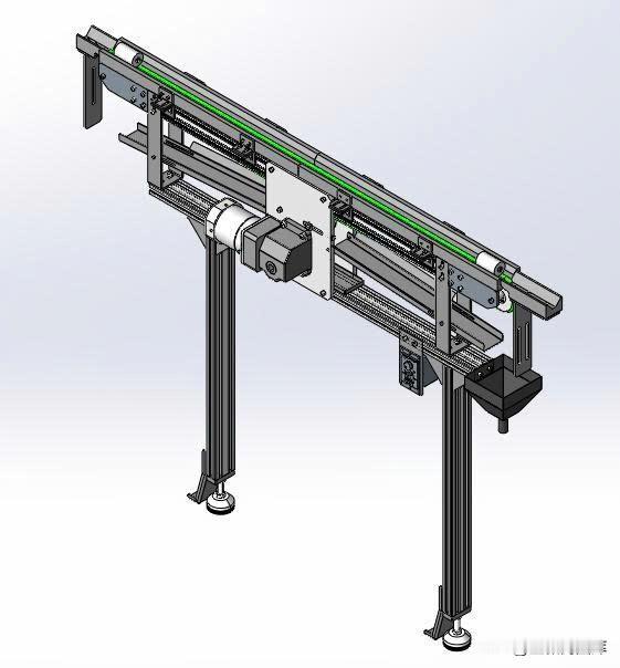 圆带输送机三维模型分享：
        圆带输送机用于运输轻便、小型的产品。它