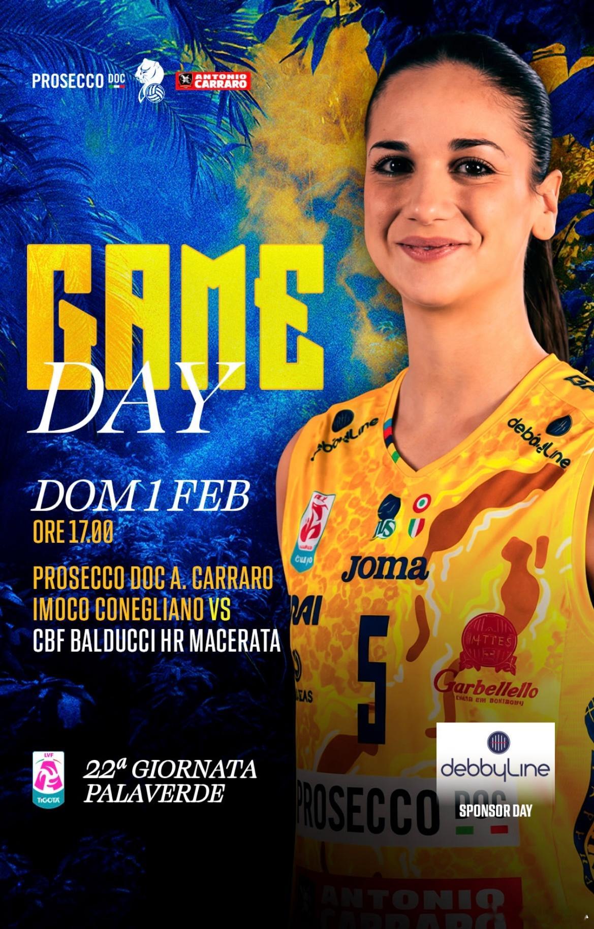 朱婷  意甲联赛22轮比赛预告科内利亚诺主场迎战升班马马切拉塔北京时间：2月1日