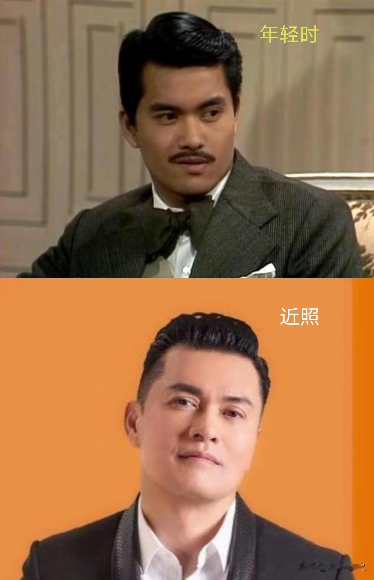 真的是越活越年轻了
谁敢信吕良伟都70岁了
年轻时的他有些显老，现在的他又显年轻
