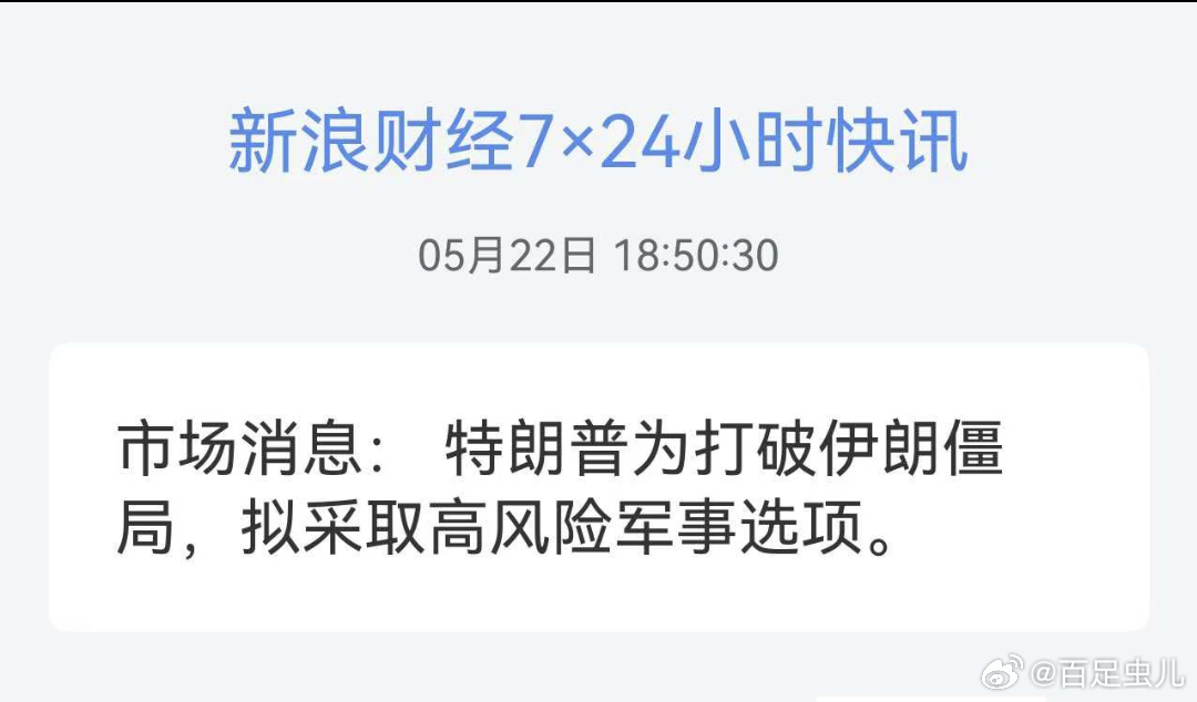 市场消息：特朗普为打破伊朗僵局，拟采取高风险军事选项。高风险?请问大概有多高?有