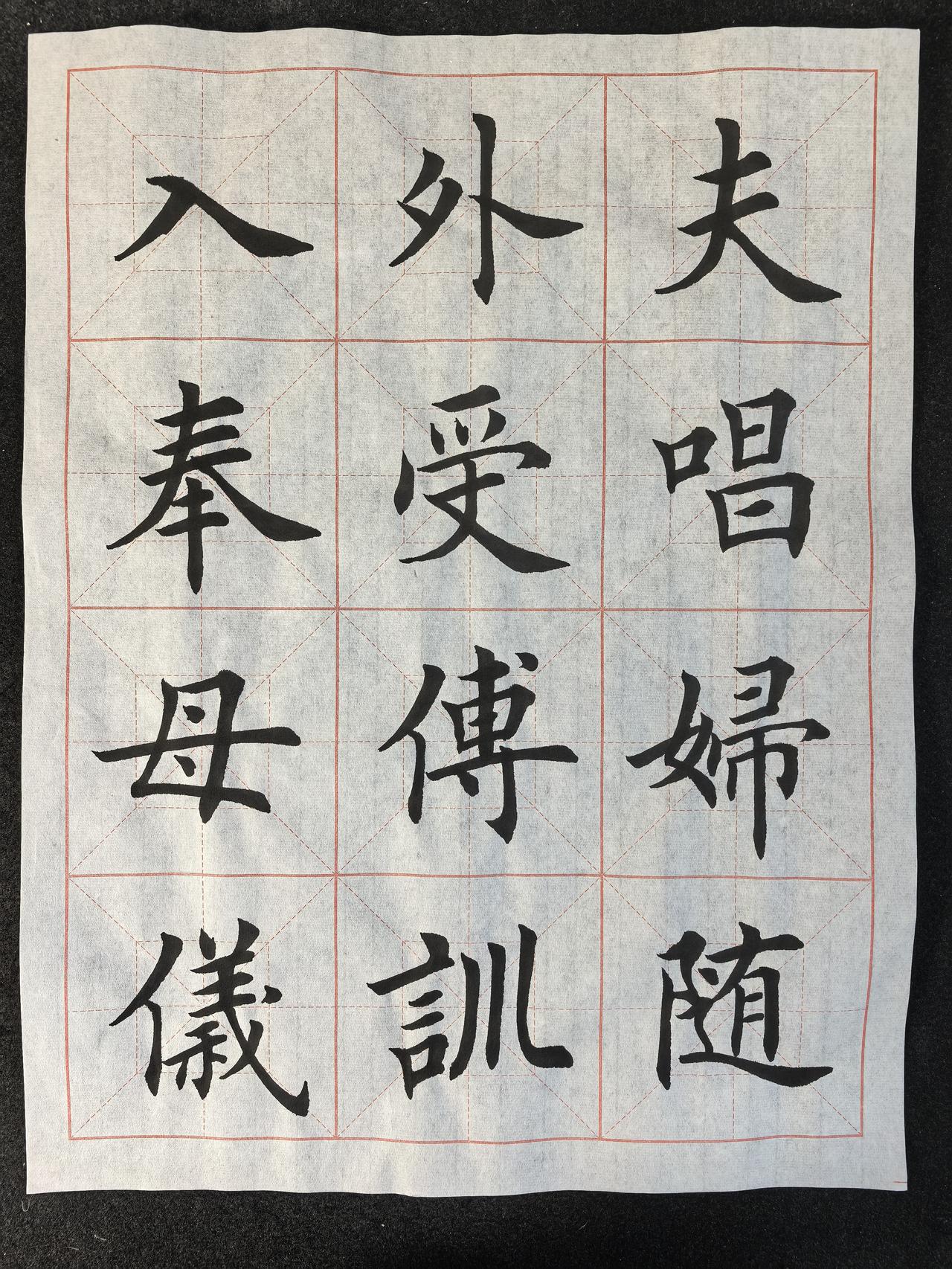 楷书练习，请大家指正