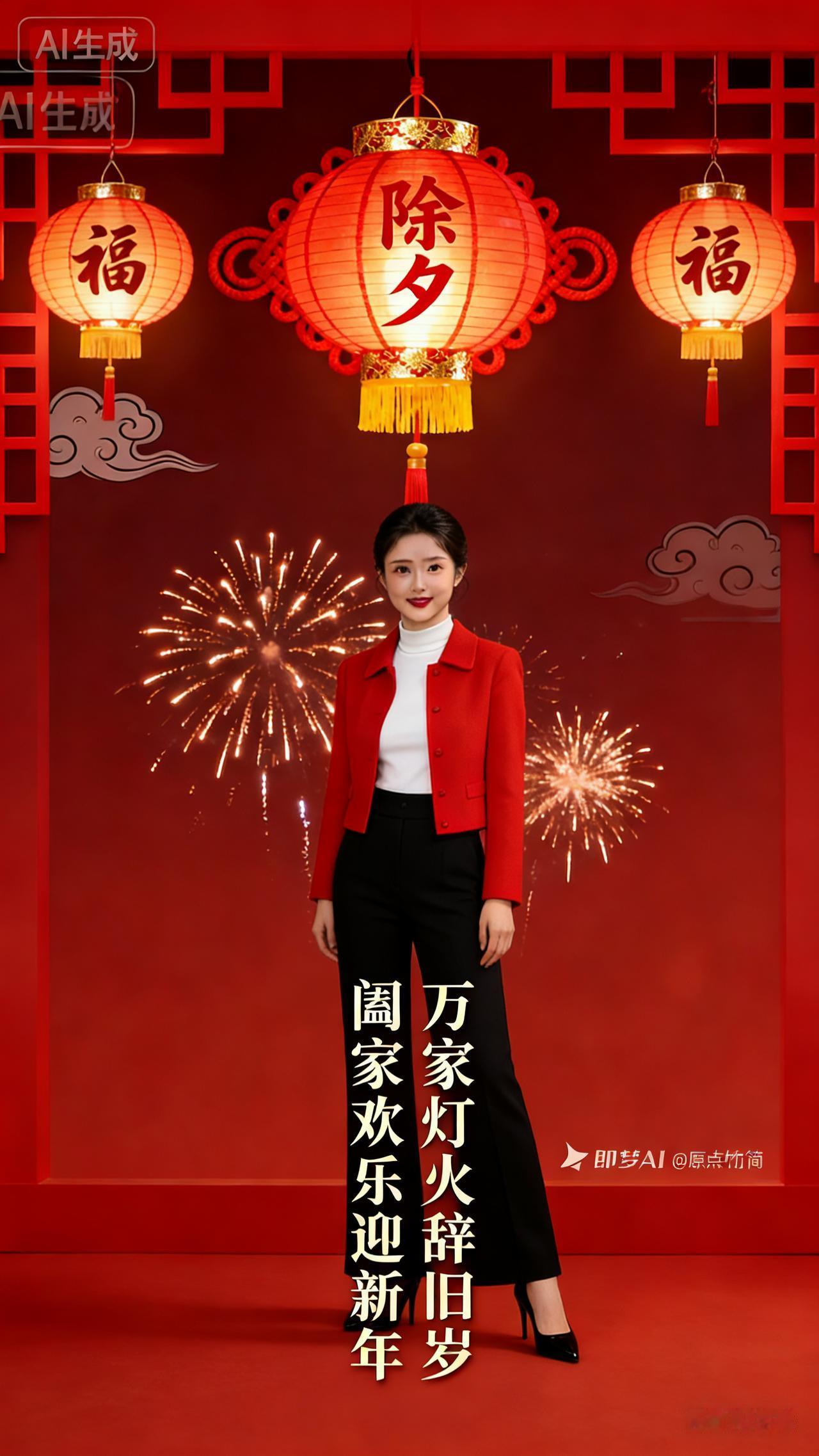 新年快乐，万家灯火辞旧岁，阖家欢乐迎新年！🎉💐🏮