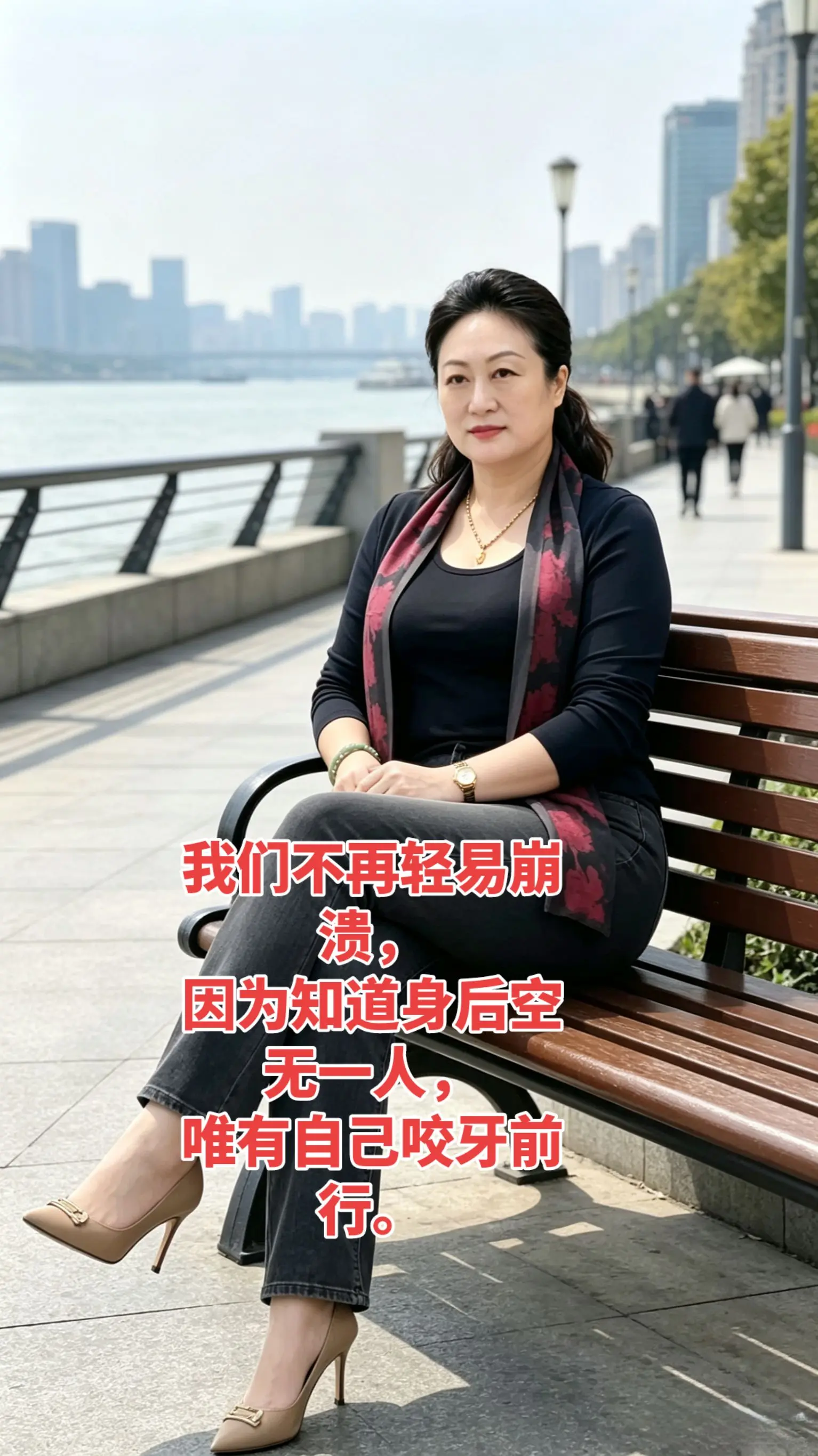 我们不再轻易崩溃，因为知道身后空无一人，唯有自己咬牙前行。
