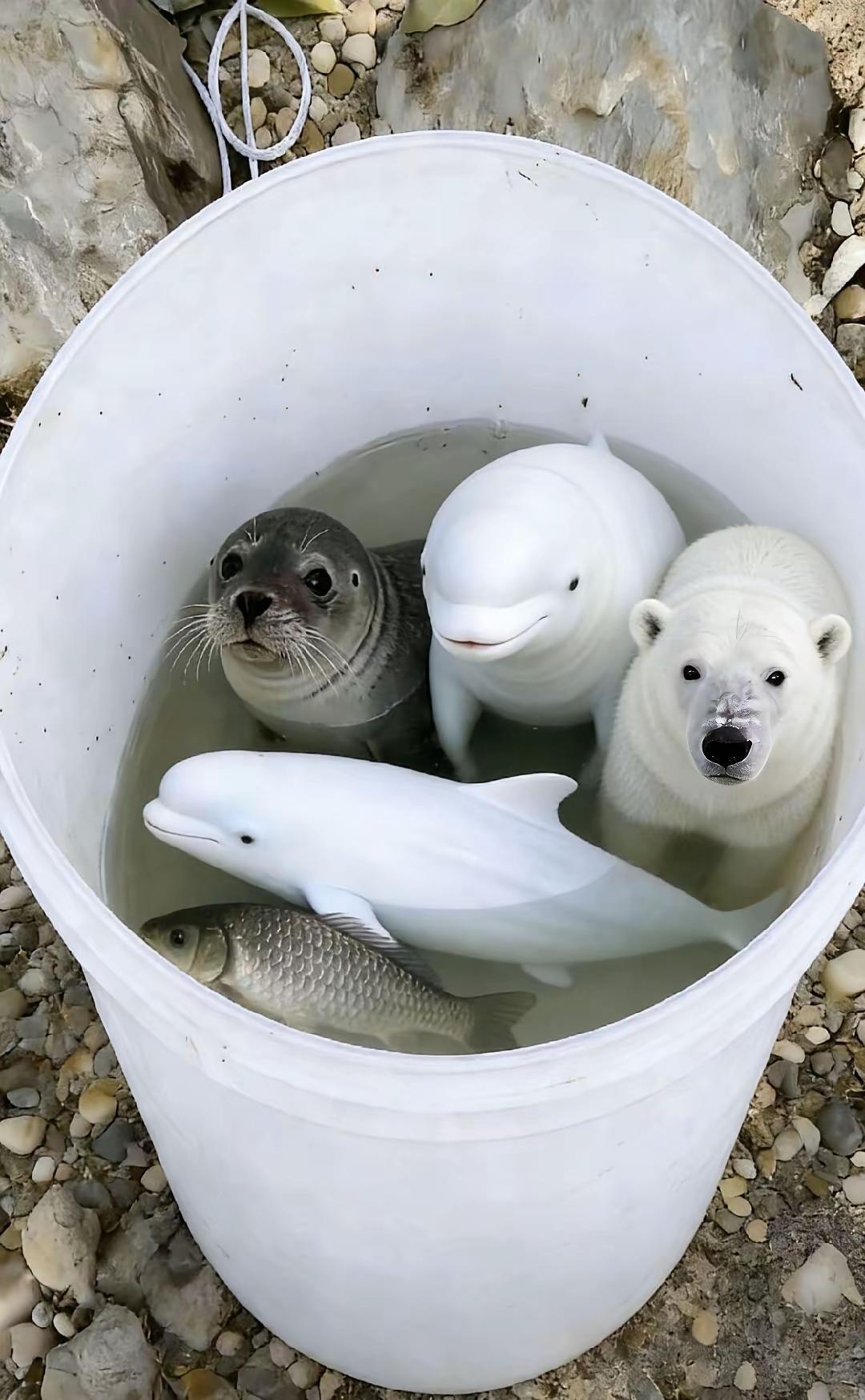 刚刚钓上来的……
鲫鱼留着晚上做汤喝……
其余的换点钱，
都卖它…
有要的吗？