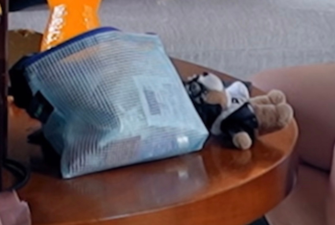 “化妆包”还有个小熊挂件也太萌了  xhs上有人找到同款🧸 ​​​