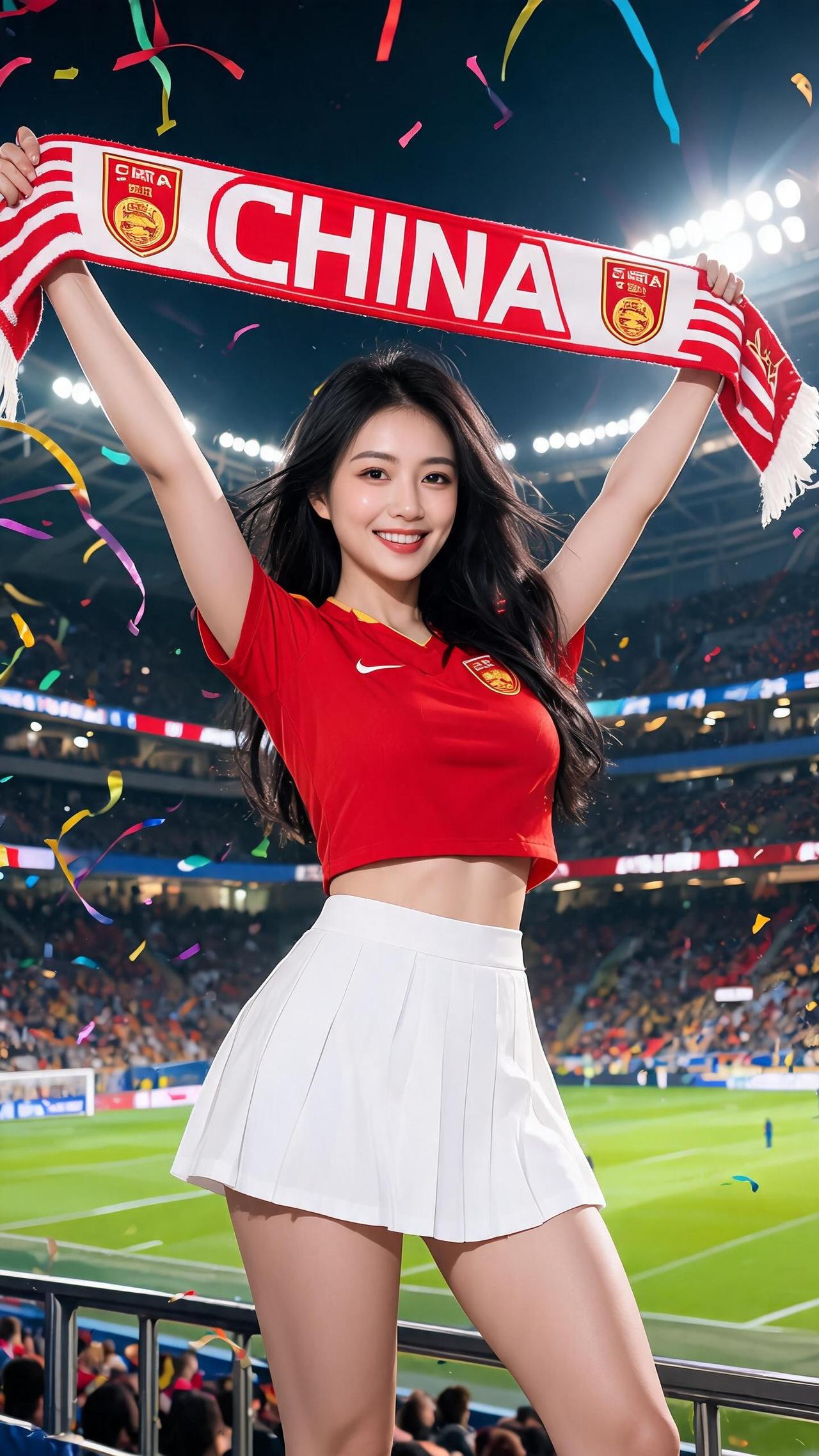 🇨🇳 中国女足加油！🎉💪 在绿茵场上，我们为你呐喊助威！🏆💖
