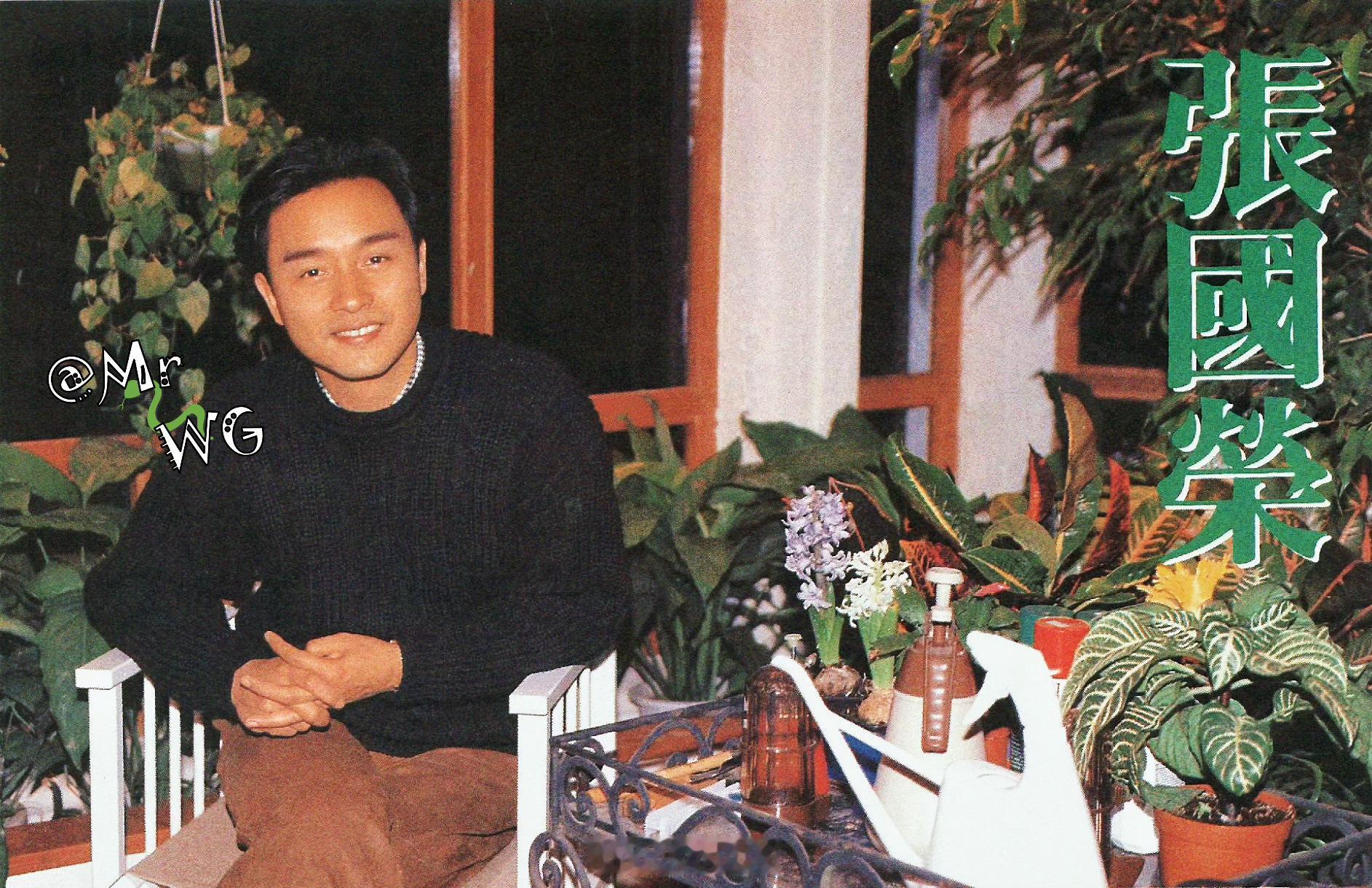 张国荣独家扫描 清隽笑颜，胜过繁华万千——眉目舒朗，温柔俊逸，不靠妆造的天然少年