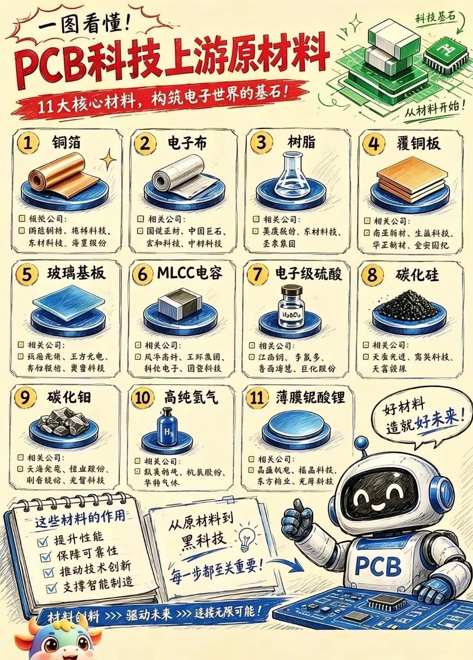 PCB科技上游原材料