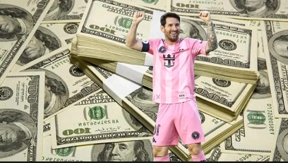 有一说一，原来梅西早就不差钱！

1；美职联赛给出3年赚了9000万美元；

2