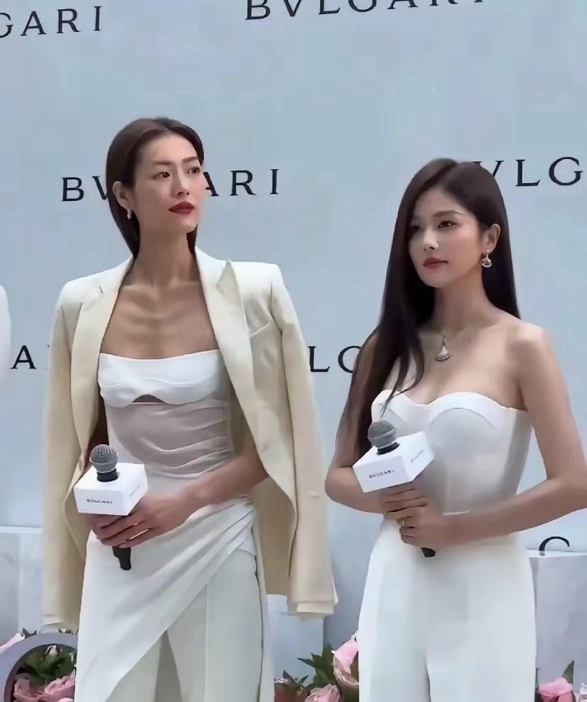 白鹿气质真的稳，和超模同框完全不输 