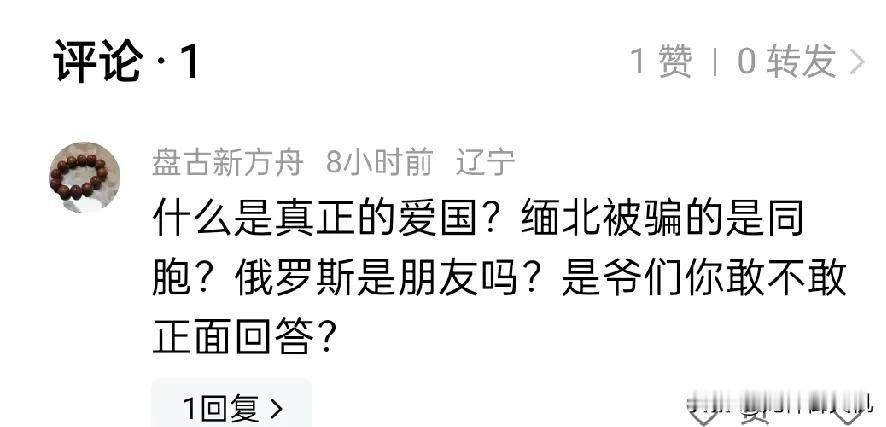 ~回敬借缅北势态来辱华黑俄和挑拨离间的妖评~

答论下图1中的妖评:
①爱国的核