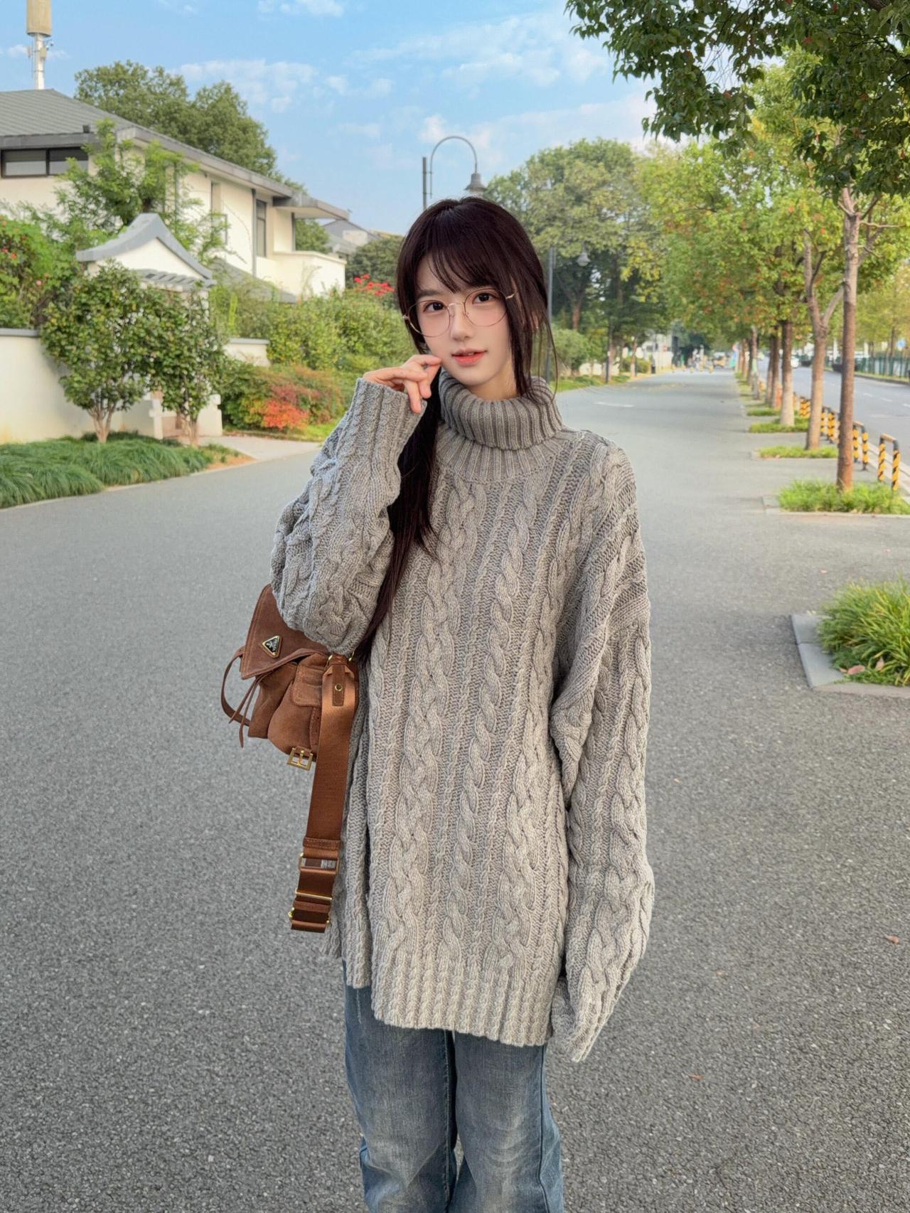 暖暖(,,>᎑<,,)Ootd 每日穿搭 高领毛衣