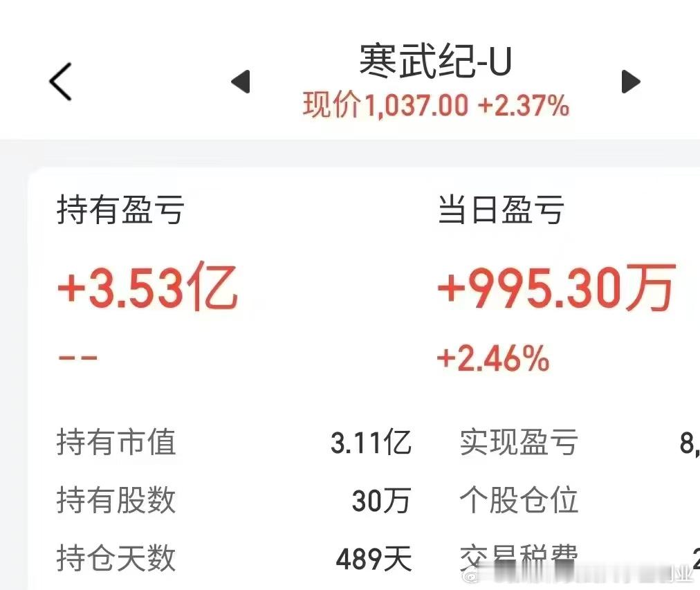 寒武纪真是造富机器！ 寒武纪 ​​​