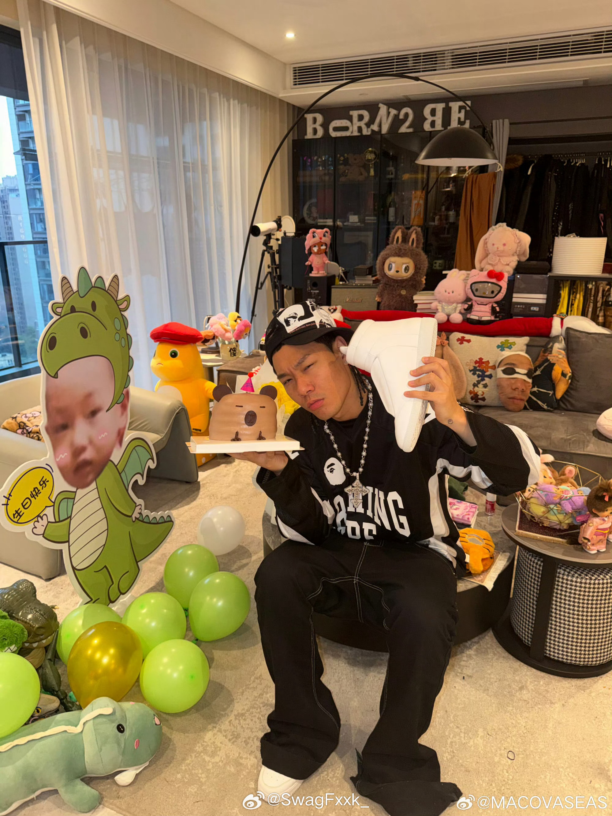 继续吃！MacOvaSeas晒出生日蛋糕🎂 