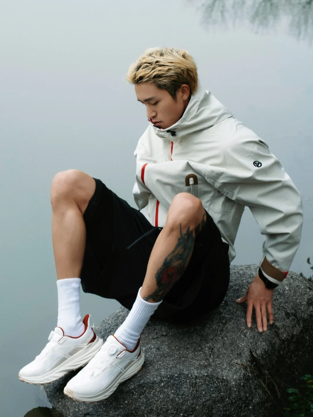 穿着短裤｜硬把自己跑成了暖男☺️