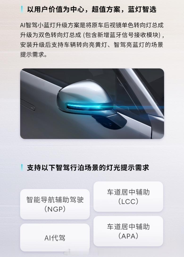 智驾小蓝灯将被禁用 近日有消息称，不符合GB4785《汽车及挂车外部照明和光信号