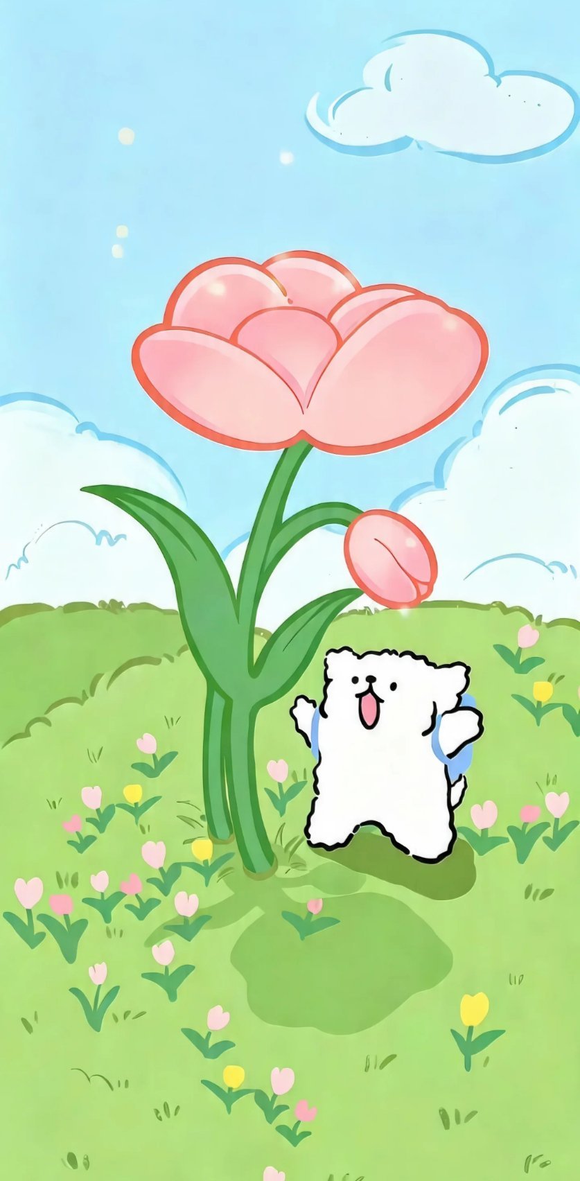 线条小狗 线条小狗壁纸来啦！被可爱拿捏住了🥺救命！线条小狗真的怎么看都不腻！✨