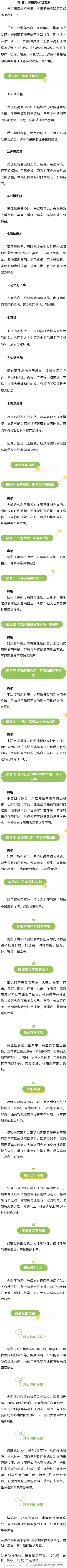 高血压的几个误区 你知道吗？得了高血压不可怕，可怕的是不知道自己患上高血压！ ​