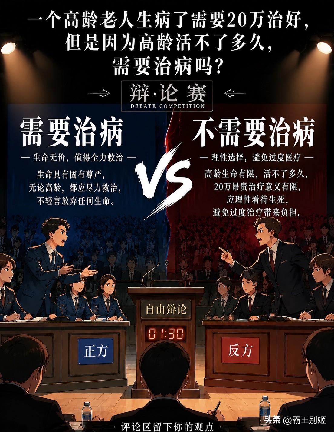 假如，以后你的父亲90岁高龄老人生病了，治好需要20万，但是这是你的全部家底，而