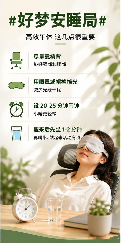 午睡睡错了反而越睡越累好梦安睡局有没有体面一点的午休方式 午睡本来是给身体“充个