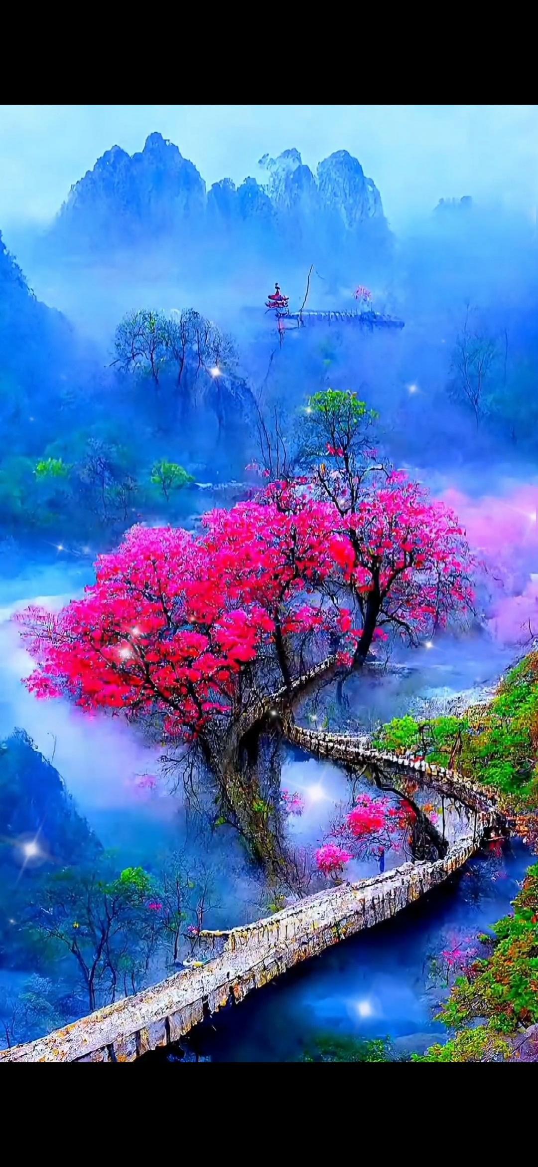 #情感# 原创——七绝·咏梅雪消冰释露华浓，万壑千岩淑气钟。独有此花偏耐冷，岁寒