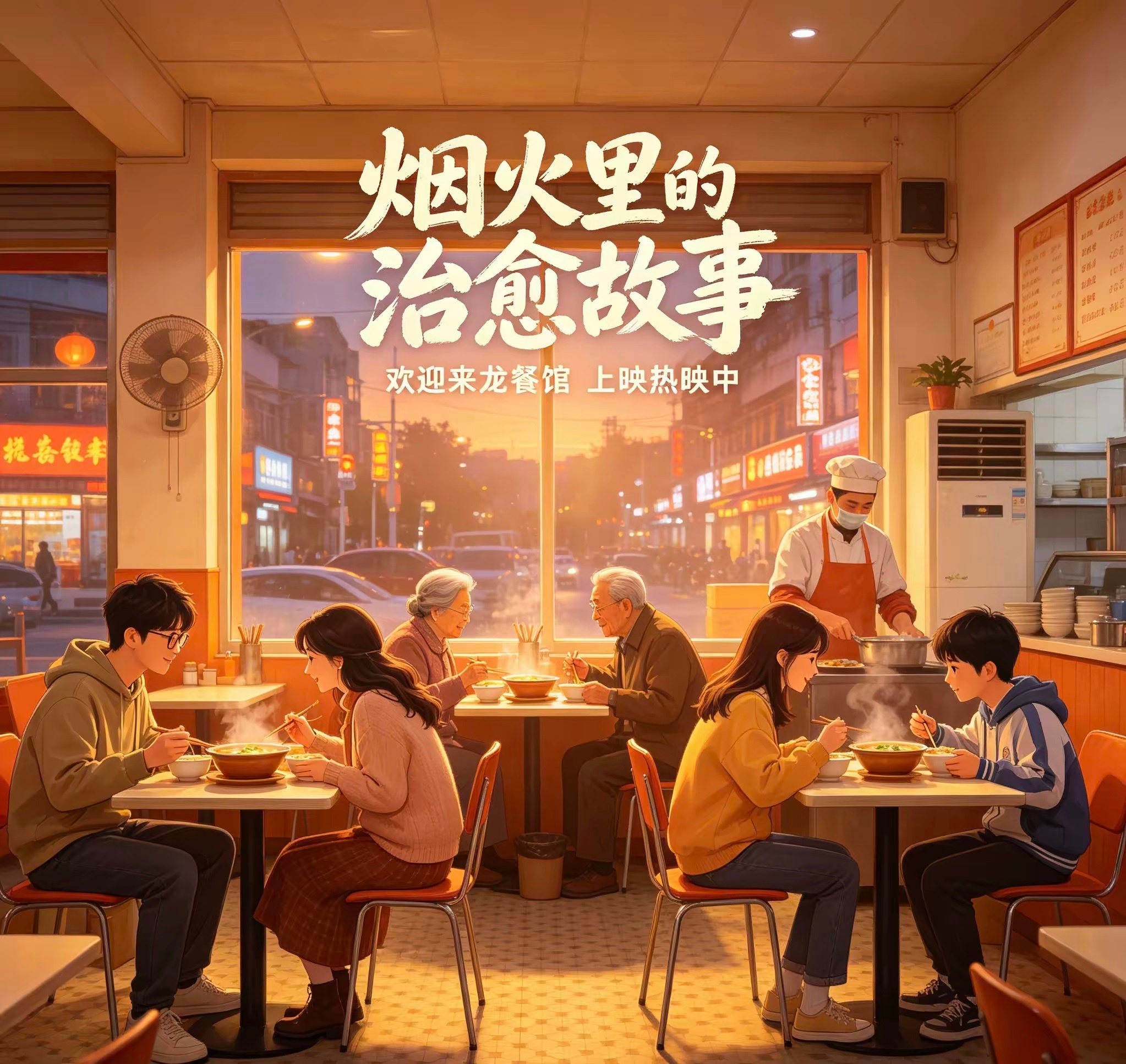 欢迎来龙餐馆 正式登陆荧幕，重磅上映和观众见面。没有激烈的特效打斗，没有狗血的戏