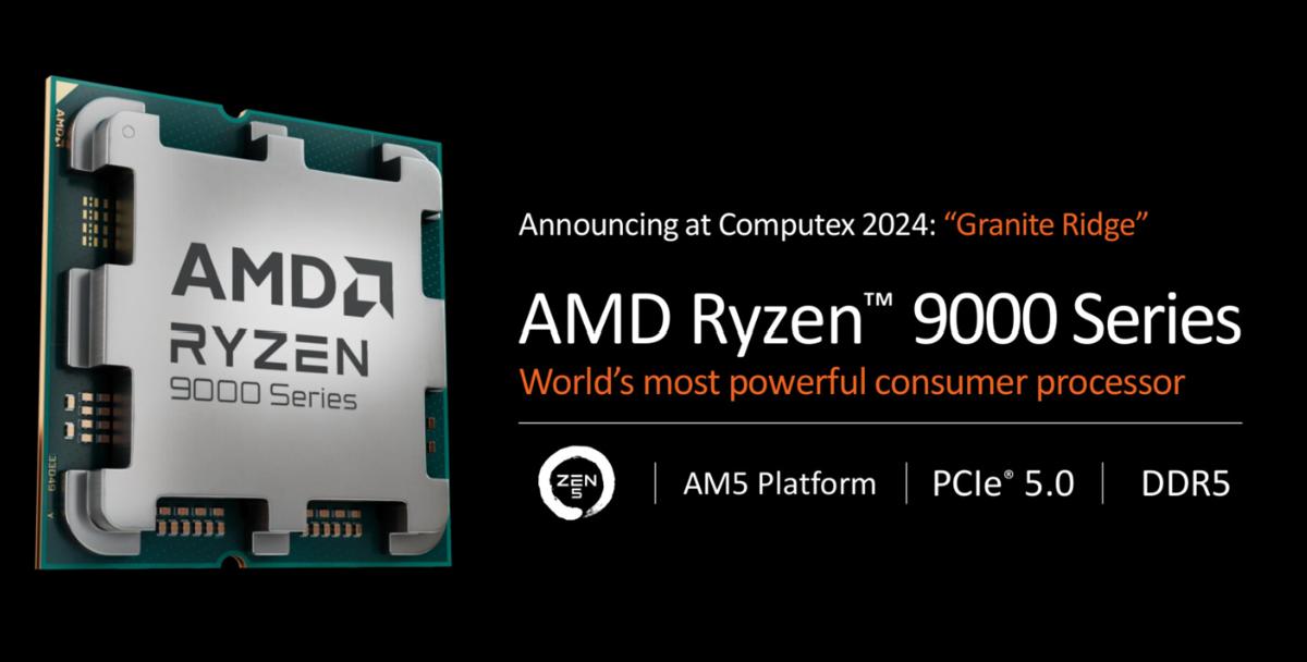 AMD 锐龙 9000 系列桌面处理器官宣 7 月上市：首搭 Zen5 架构，最