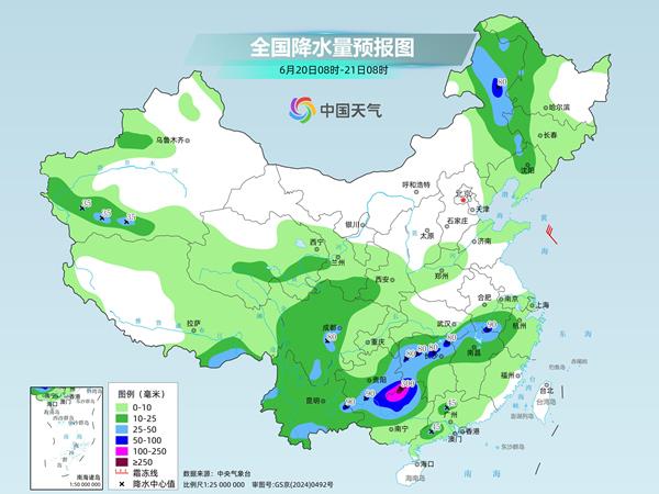 长江中下游明起雨势再增强 华南高温将增多 全国天气一览