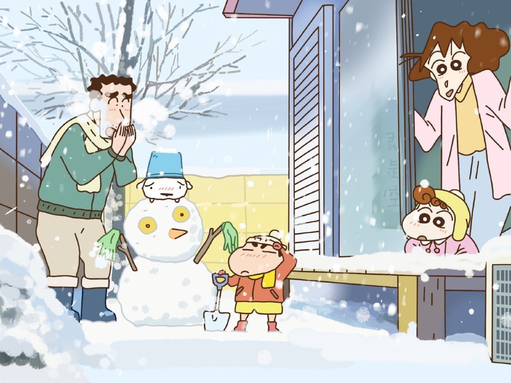 超Nice的蜡笔小新ipad平板电脑壁纸。 #开学开新谷# ​​​
