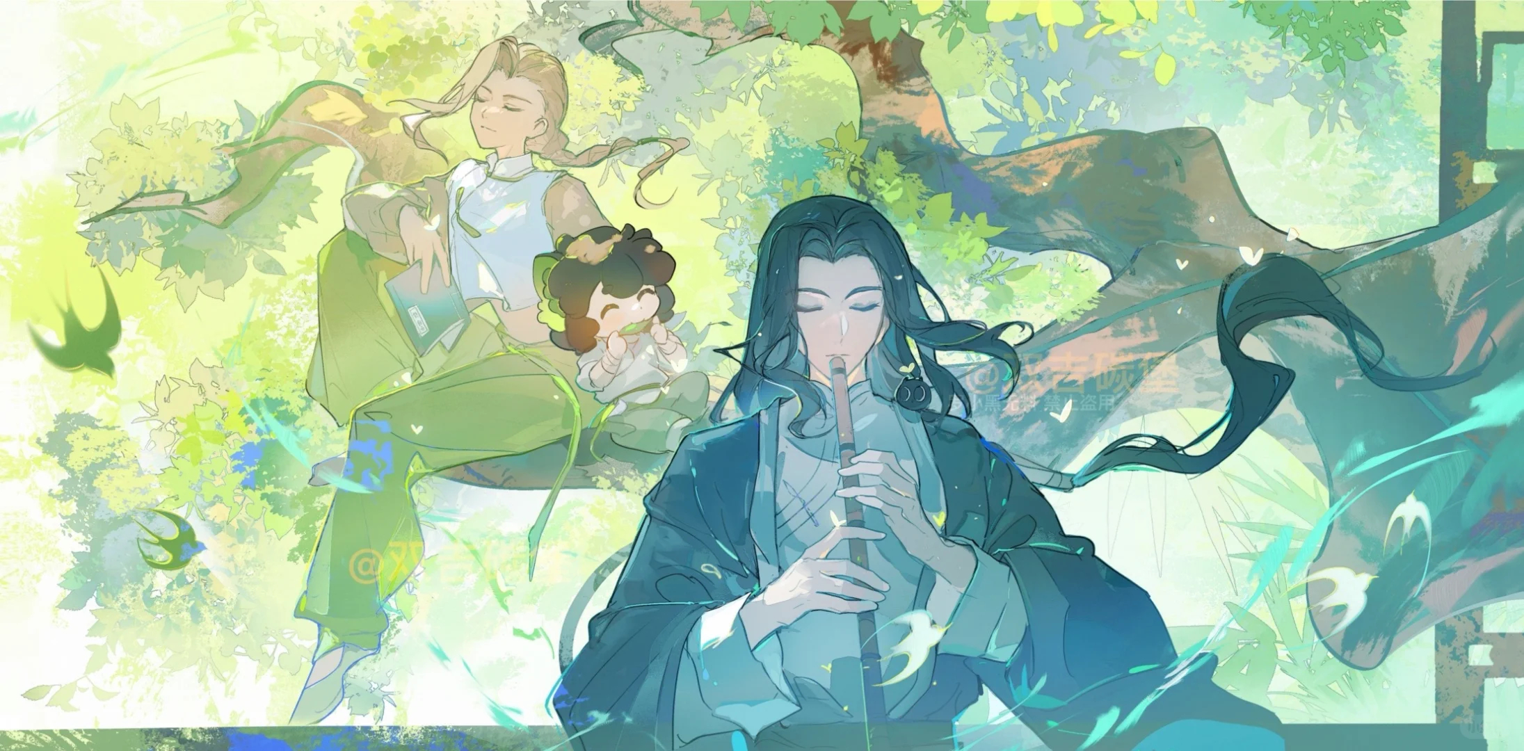 动漫[超话]罗小黑战记次元整活好有意思 罗小黑治愈系横屏壁纸。 ​​​