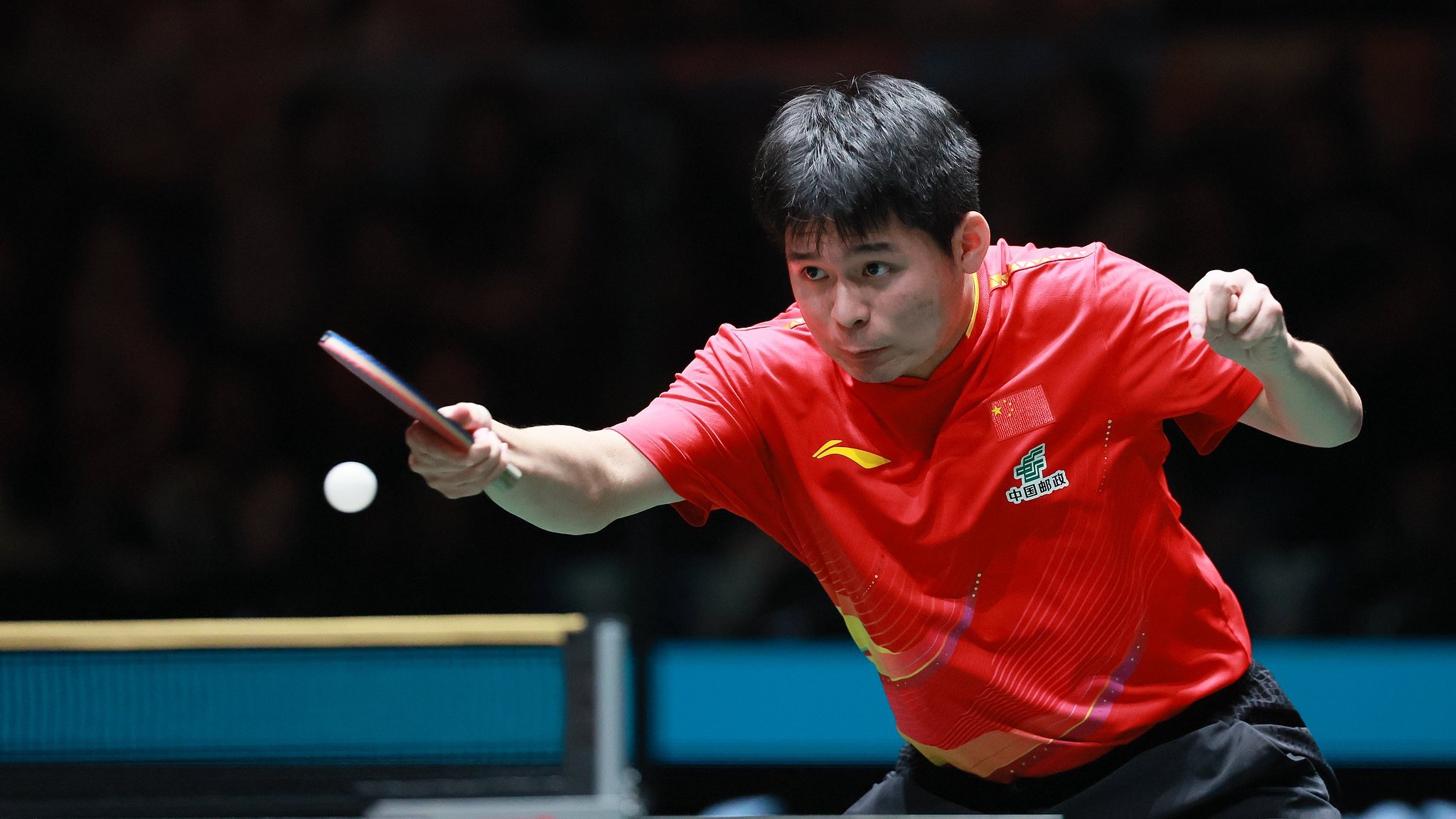 国乒vs日本 乒乓球混团世界杯决赛，出战男单的林诗栋以2-1逆转张本智和，帮助中