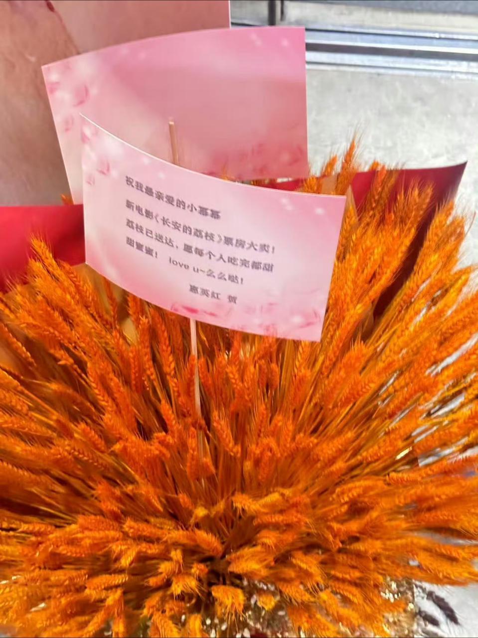 杨幂郑玉婷 惠英红给杨幂送来花篮！[开学季][憧憬][憧憬]祝我最亲爱的小幂幂：