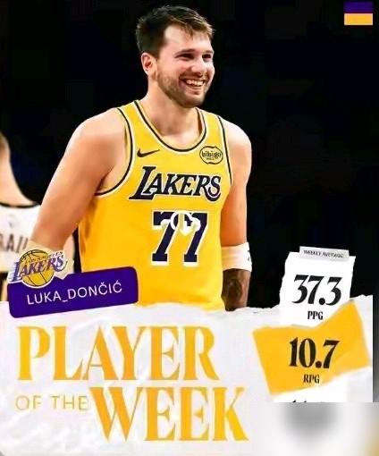 你刷到东契奇那记0.5秒绝杀没？他转头就拿了西部周最佳！
上周缺了詹姆斯，他照