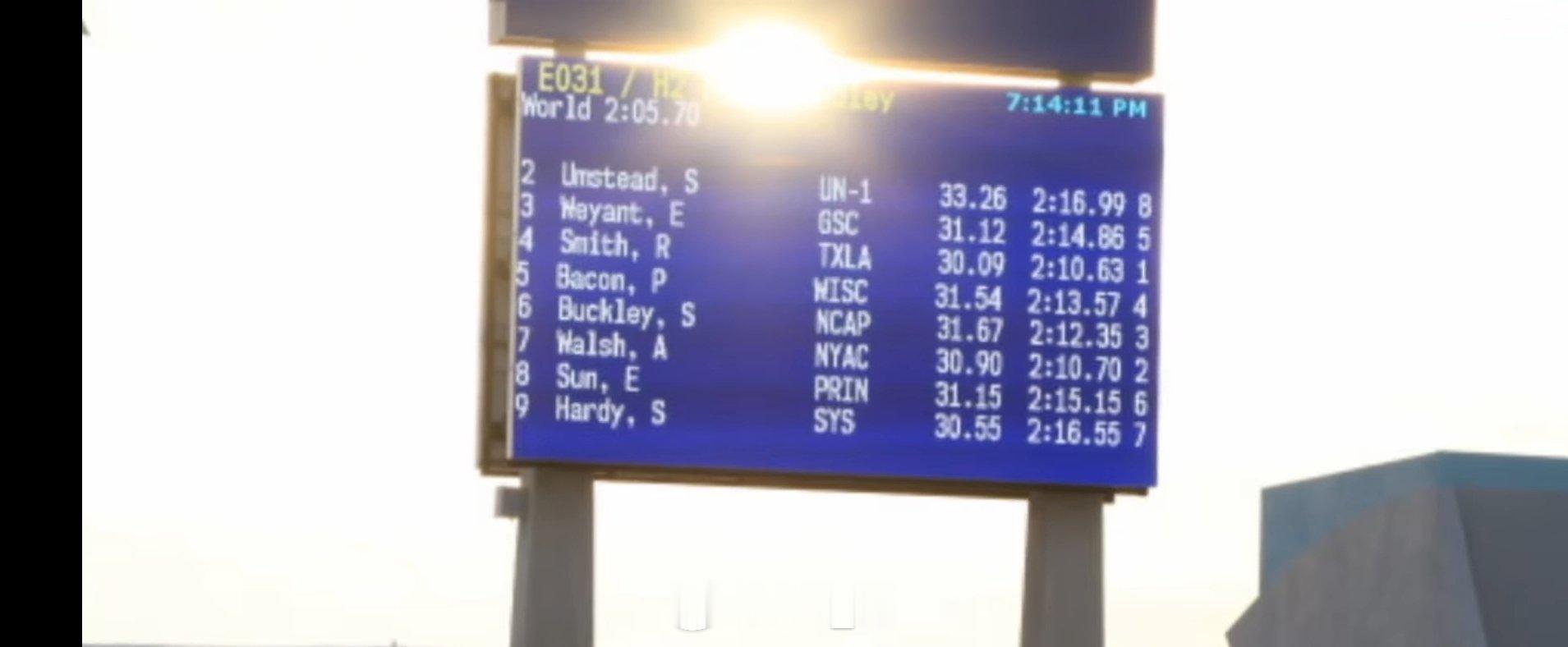 劳德代尔堡公开赛 女200混决赛小刷子 2:10.63 