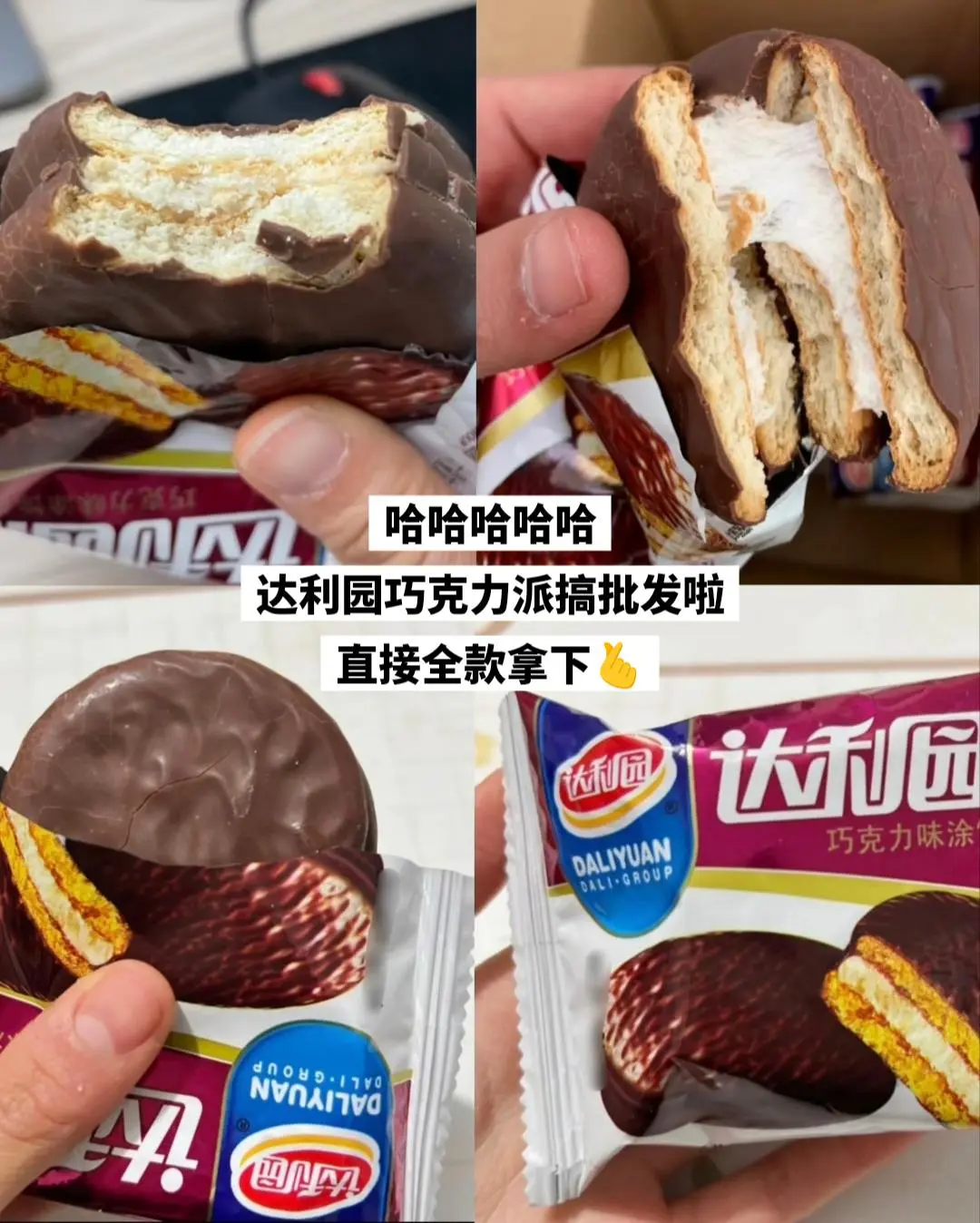 哈哈哈哈达利园巧克力派搞批发啦。