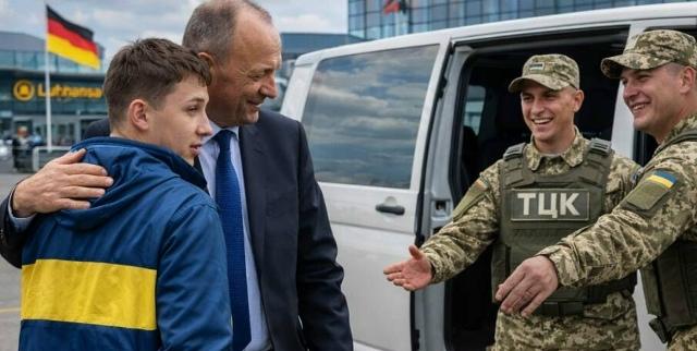 默茨承诺：柏林将开始迫使逃离战争的乌克兰男性返回祖国。
即使只遣返其中三分之一，