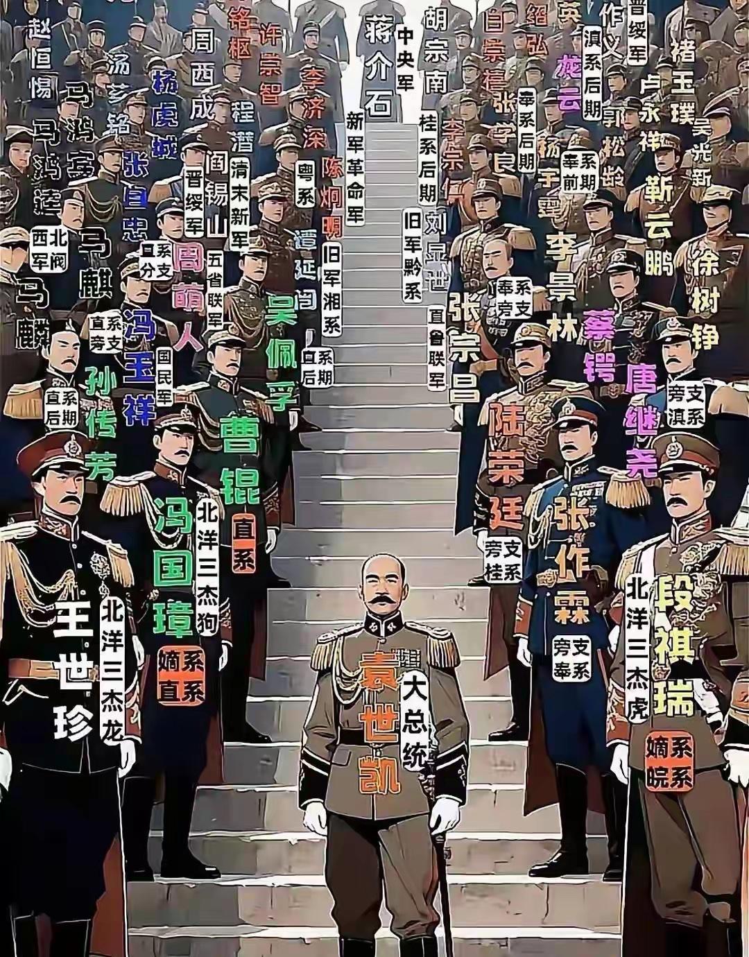 如果把图中所有人物以及他们所属部队的所有官兵都放在现在的华夏，并且非常团结。他们