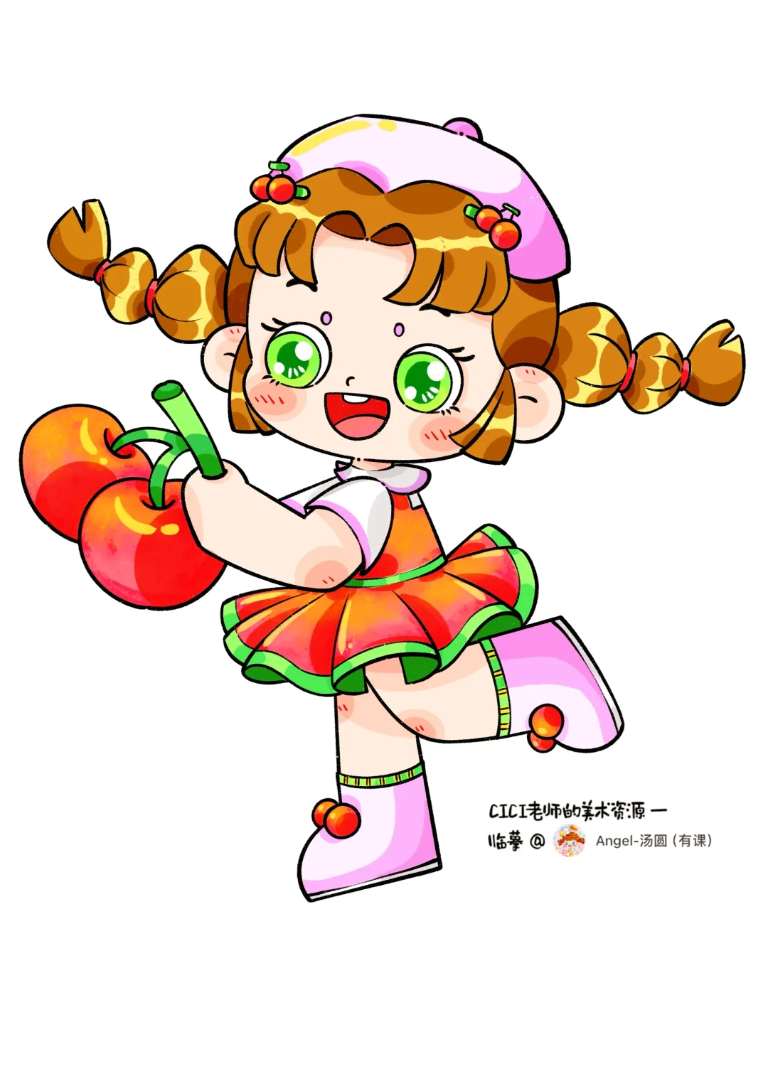 儿童画｜水果人物团练18