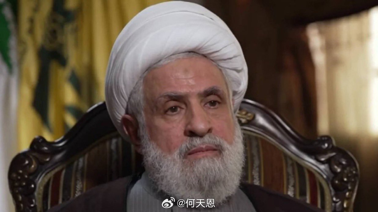 真主党秘书长纳伊姆·卡西姆表示：“我们将战斗到死，绝不投降。”伊朗袭击以国防部大